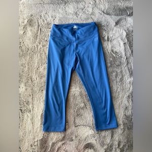 The North Face capri blue leggings.